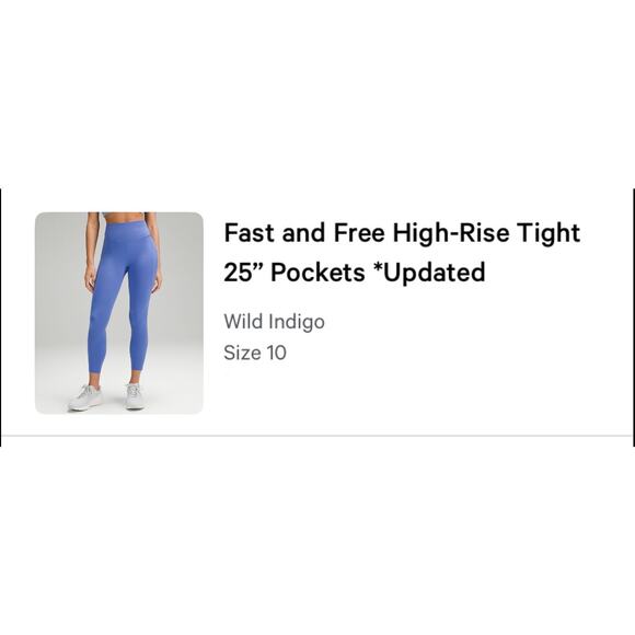 NWT Fast and free high-rise tight 25 inches￼ - Picture 1 of 5